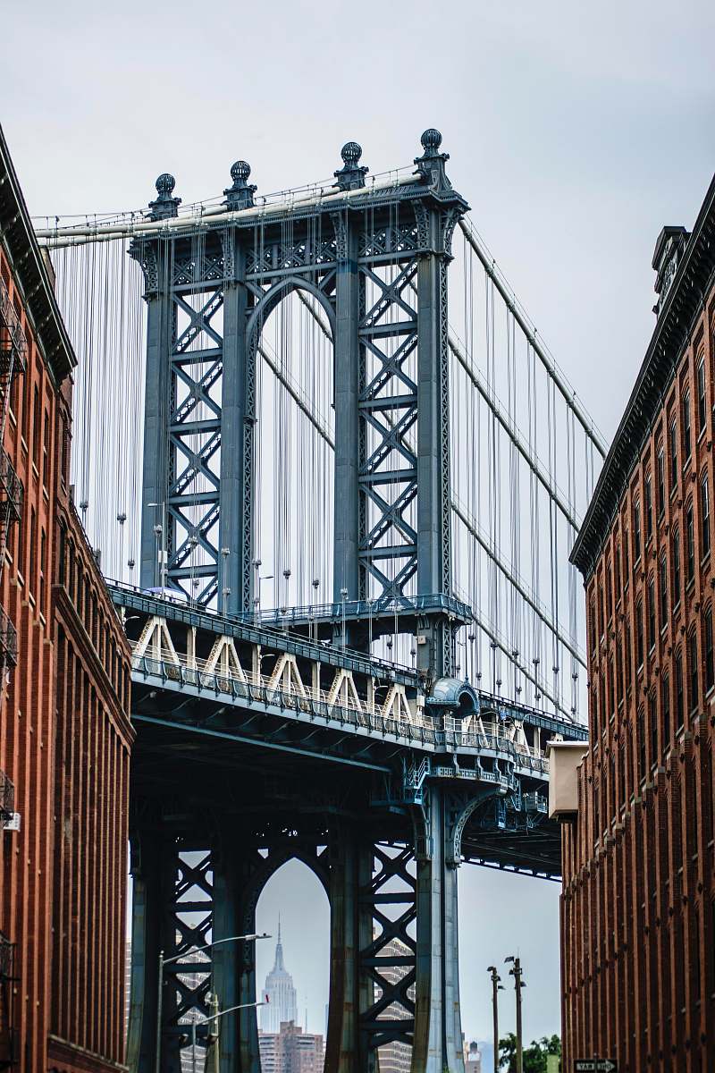 new york low-angle view photo of Manhattan bridge bridge